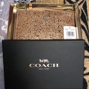 Coach Star Glitter SM Wristlet